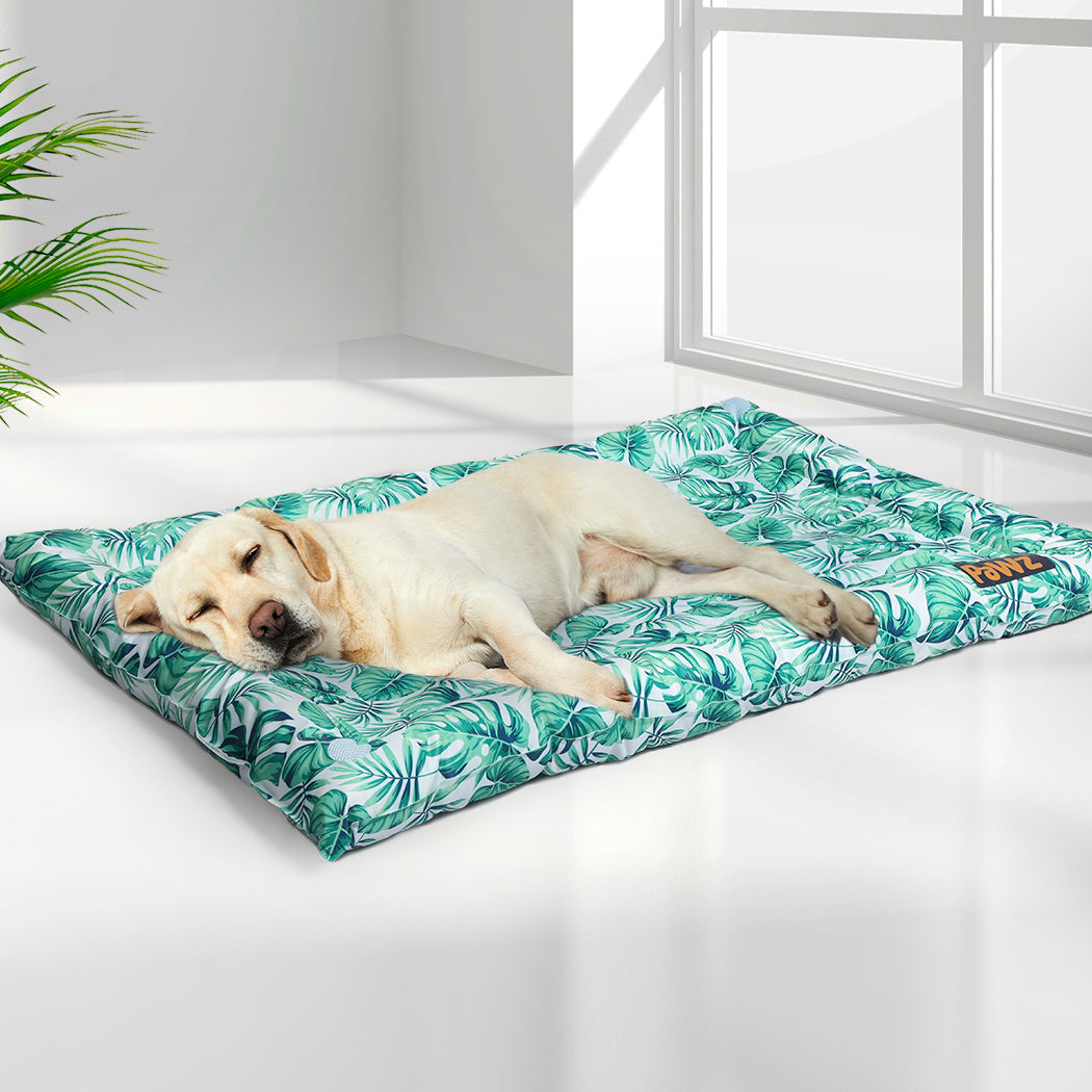 PaWz Pet Cool Gel Mat Cat Bed Dog Bolster L Large-1886651039915053062
